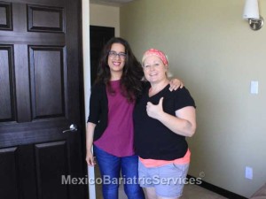 Gretchen with her desination manager in Tijuana