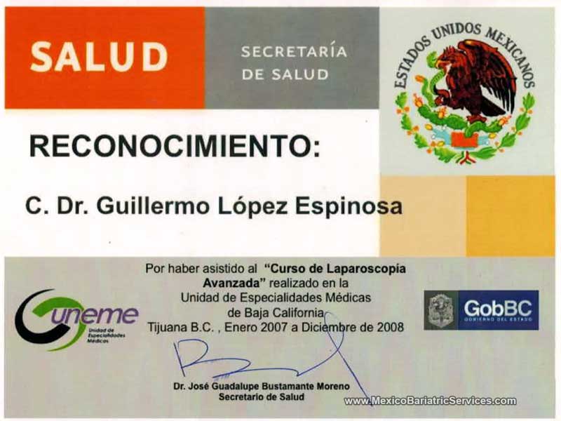 Dr. Guillermo Lopez Bariatric Surgeon Tijuana