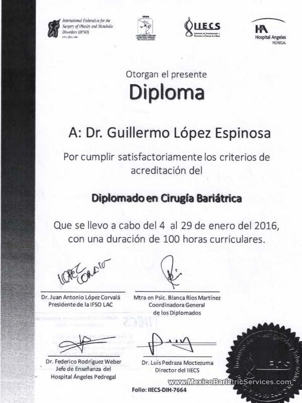 IFSO Training Dr. Guillermo Lopez