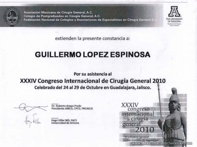 International General Surgery Congress Dr. Guillermo Lopez