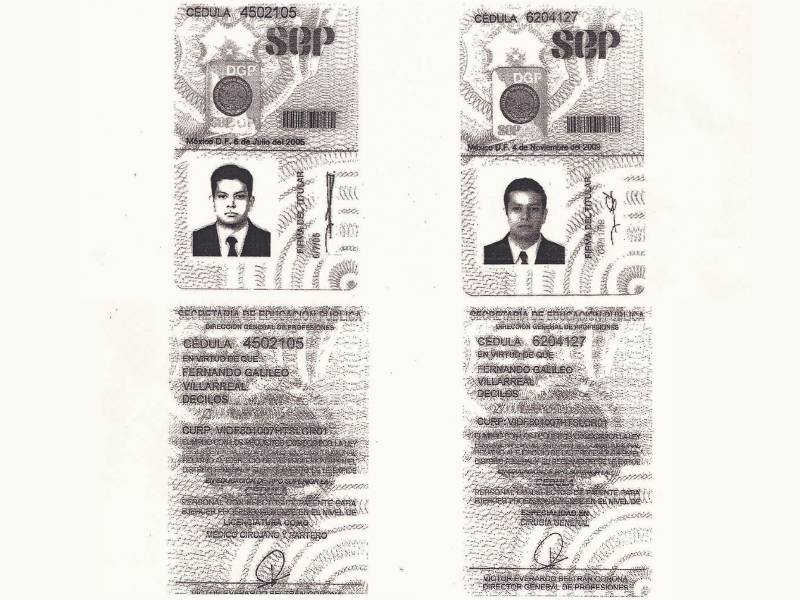 Dr. Galileo Villarreal Licenses